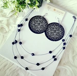 NWT Jeweley set, black n silver